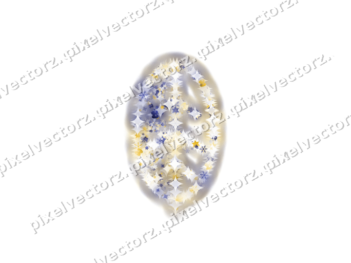 Seamless glitter leaf in dark blue on a transparent background