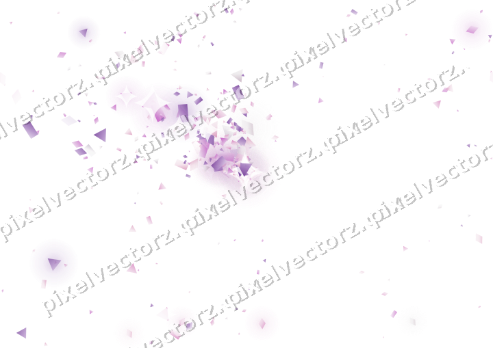 Nahtloser Glitzerfächer in Magenta und Violett auf transparentem Grund