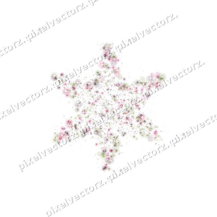 Seamless glitter star of candy canes on a transparent background
