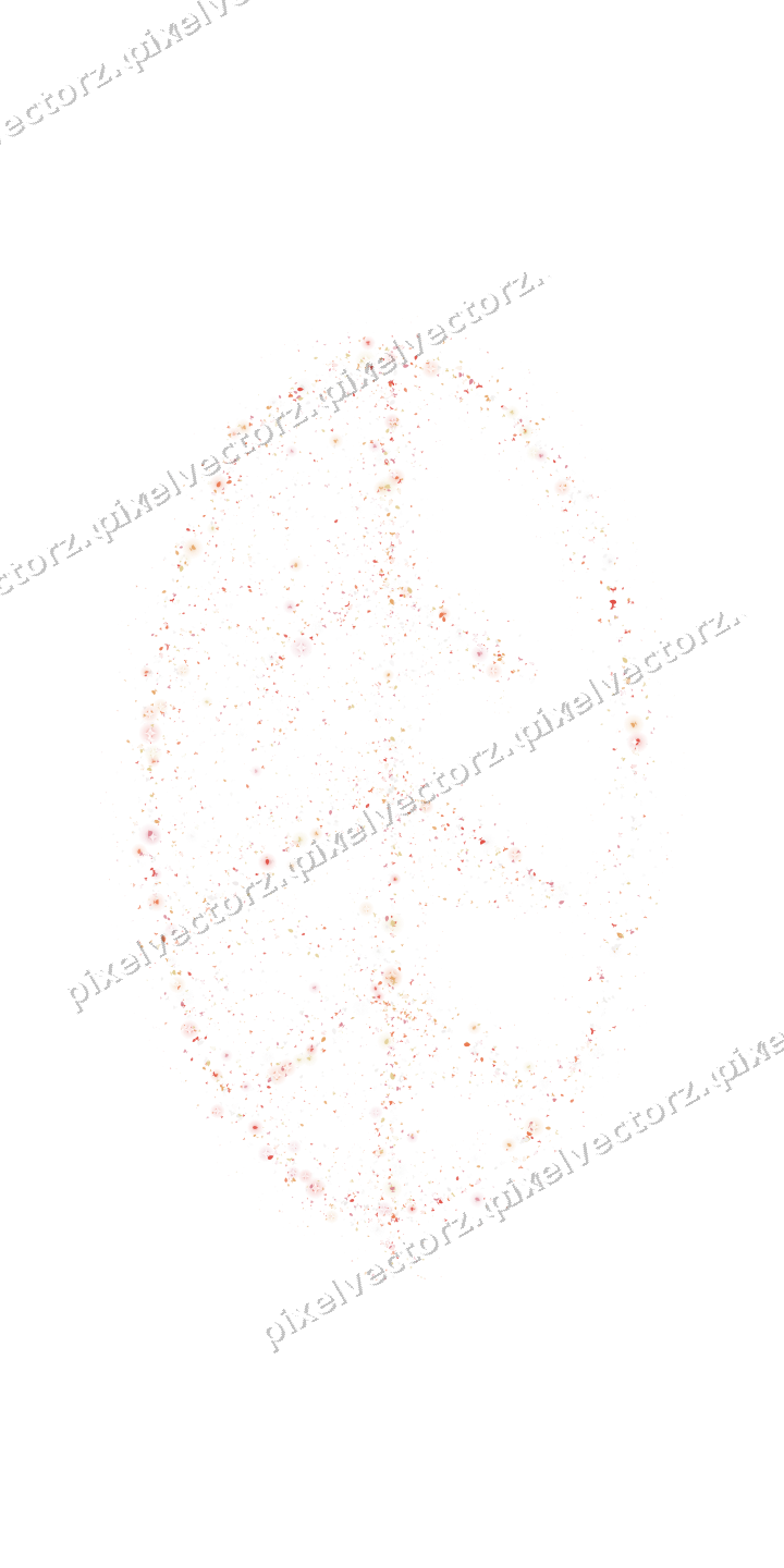Seamless glitter leaf in red and orange on a transparent background