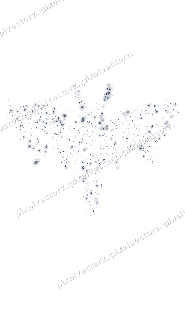 Seamless glitter bat of baubles and rings on a transparent background