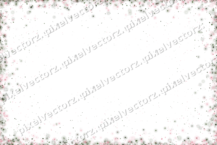 Seamless glitter vignette in pink on a transparent background