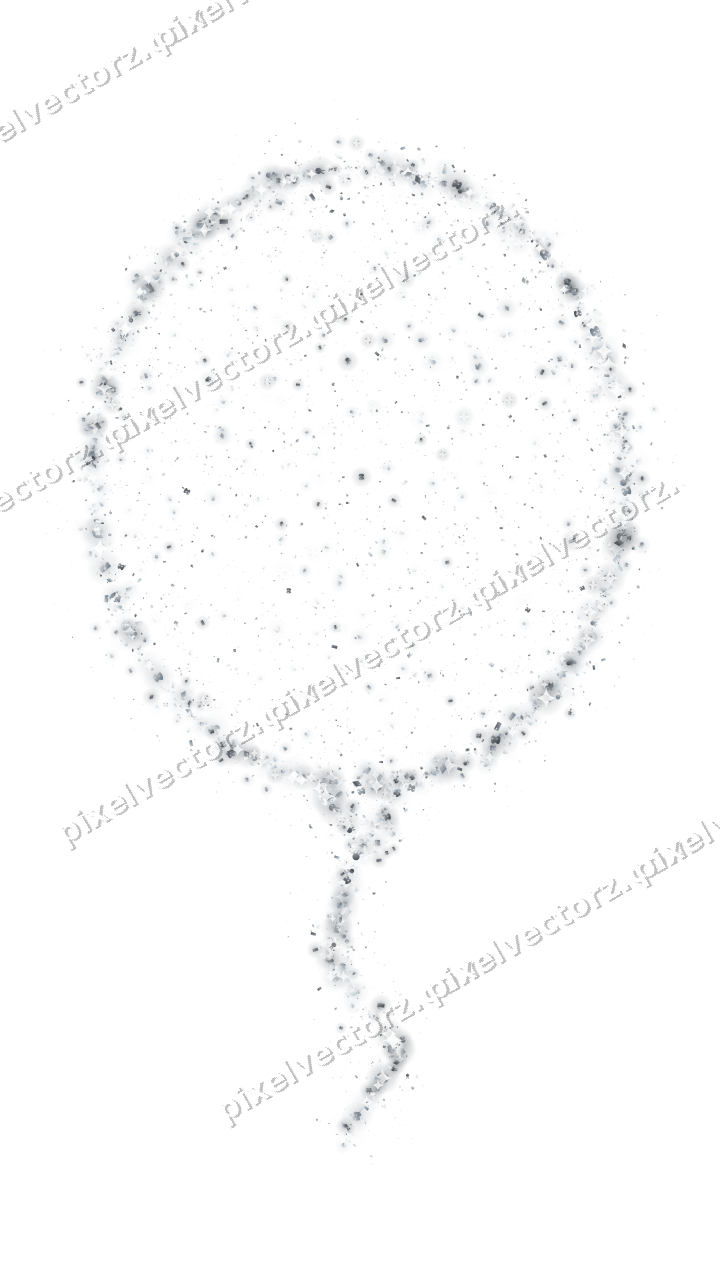 Seamless glitter balloon in pale blue on a transparent background