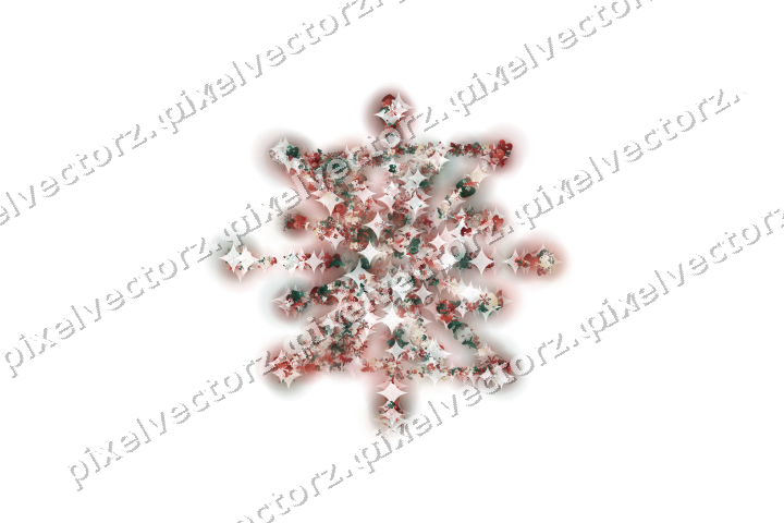 Seamless glitter firework in dark red on a transparent background