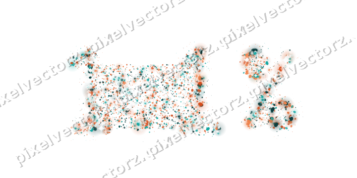 Seamless glitter number 1.1% of pumpkins on a transparent background