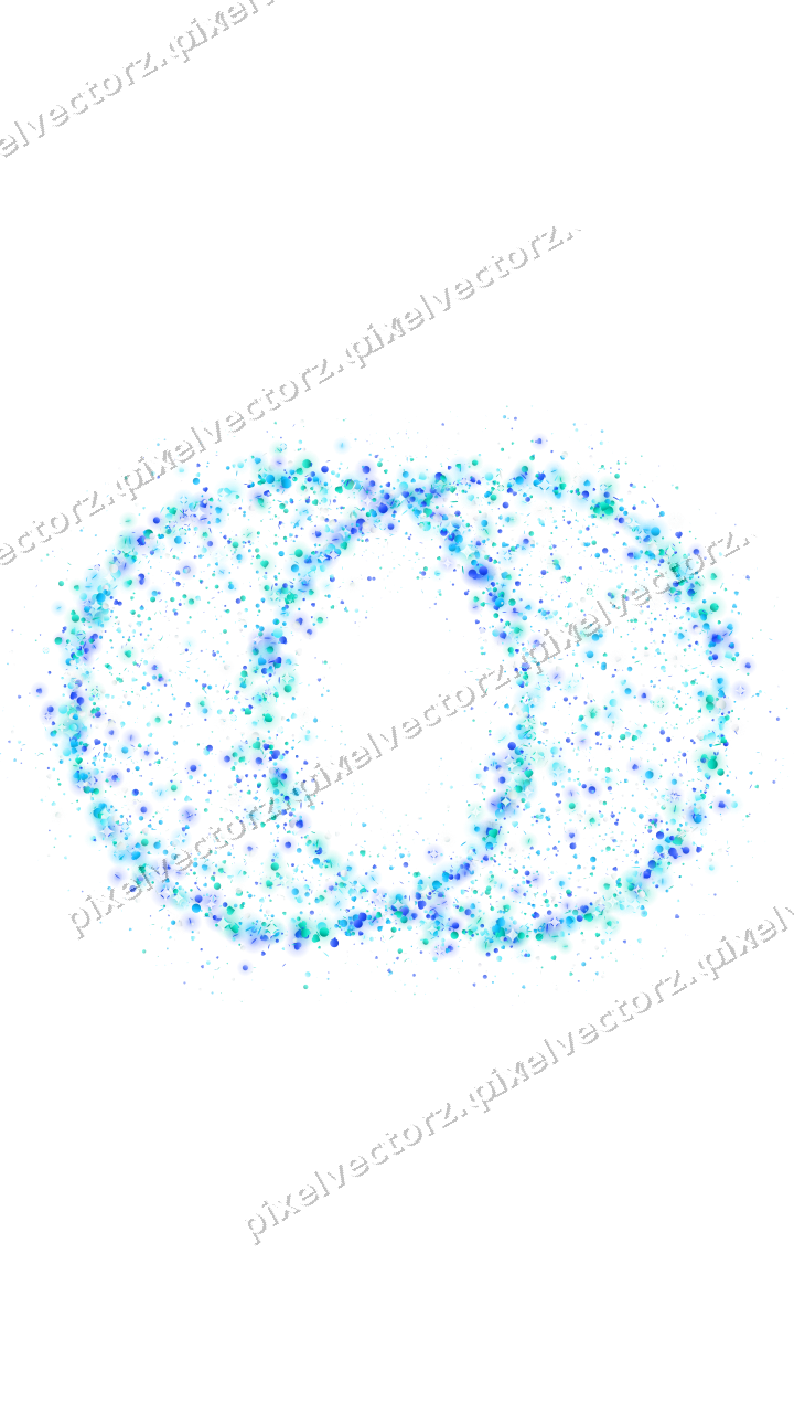 Seamless glitter wedding rings in cyan on a transparent background