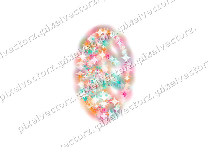 Seamless glitter leaf of shamrocks in pink on a transparent background