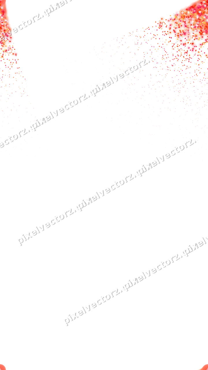 Seamless glitter corner of pumpkins in red on a transparent background