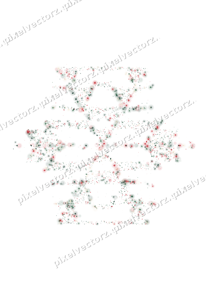 Seamless glitter snowflake in dark green on a transparent background