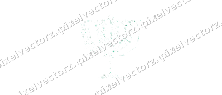 Seamless glitter menorah on a transparent background