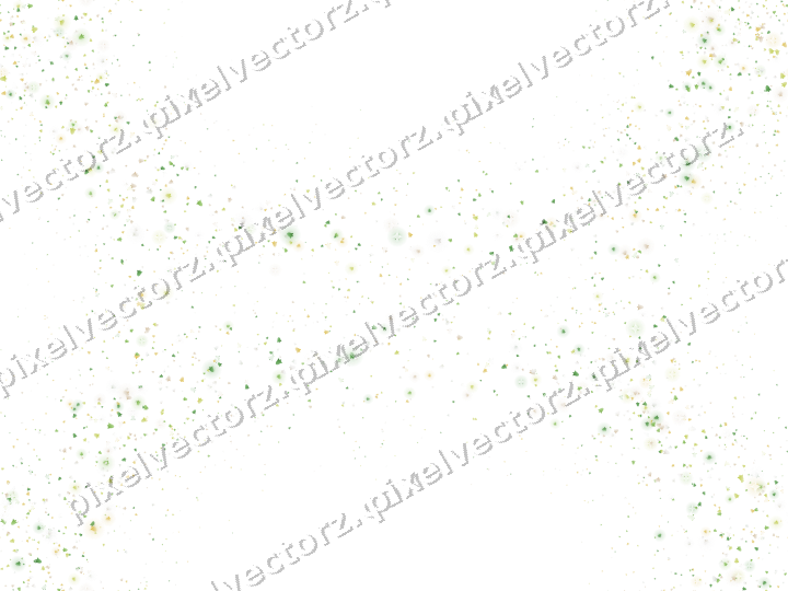 Seamless glitter wreath of bells in lime on a transparent background