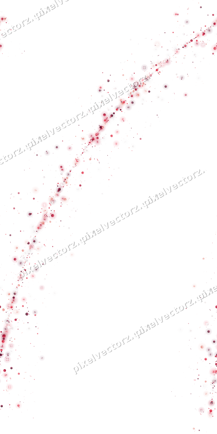 Nahtloser Glitzerbogen in Rosa und Rot auf transparentem Grund