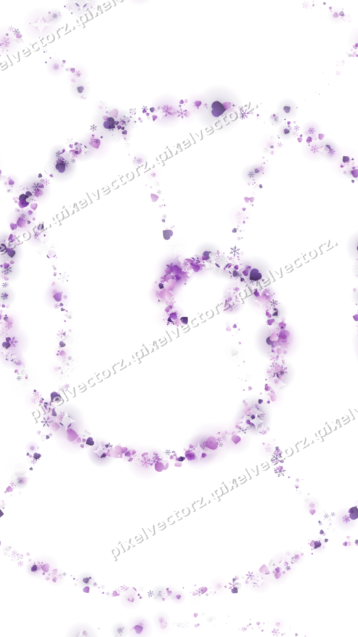 Nahtlose Glitzerspirale in Violett auf transparentem Grund