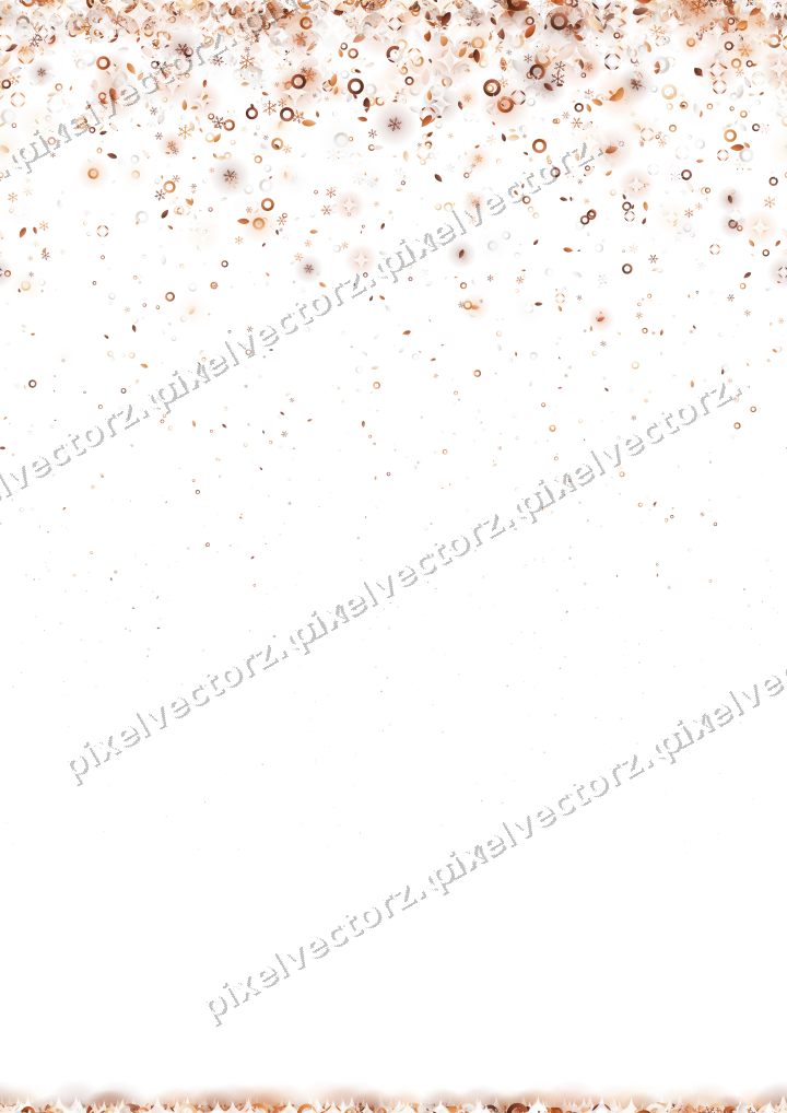 Seamless falling glitter on a transparent background