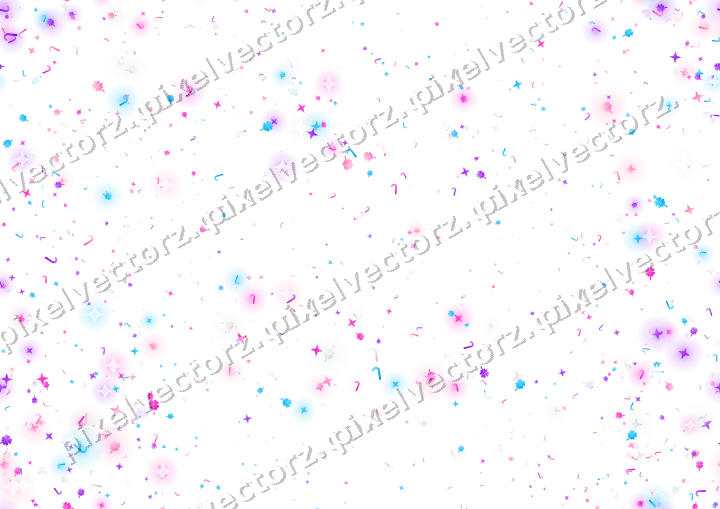 Seamless glitter wreath in magenta on a transparent background