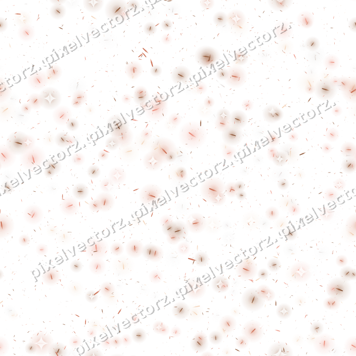 Seamless glitter scatter of shards on a transparent background