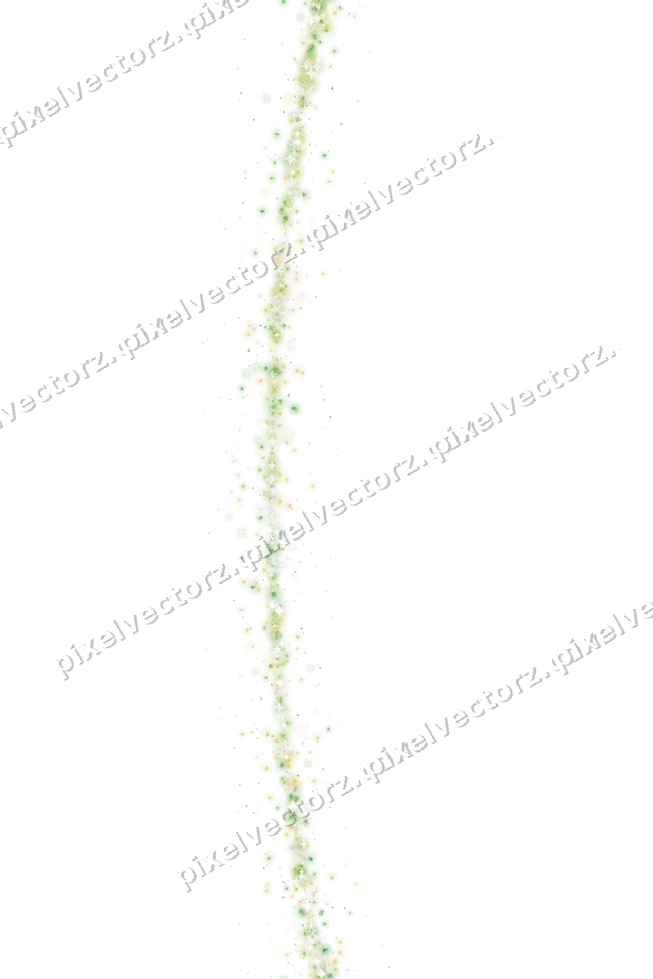 Seamless glitter arc in lime and yellow on a transparent background
