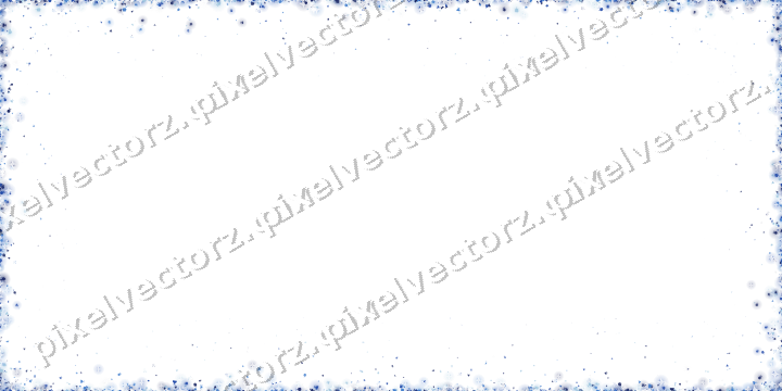 Seamless glitter border in blue and cyan on a transparent background