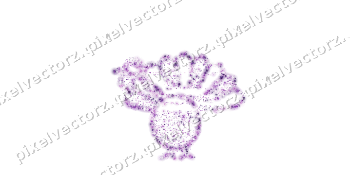 Seamless glitter turkey of stars and masks on a transparent background