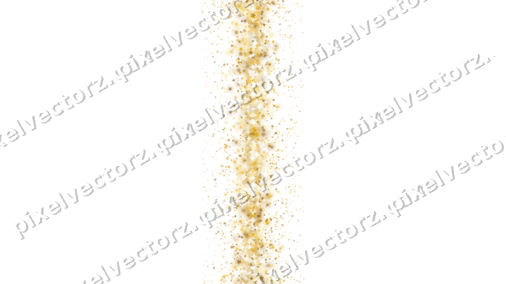 Seamless glitter arc on a transparent background