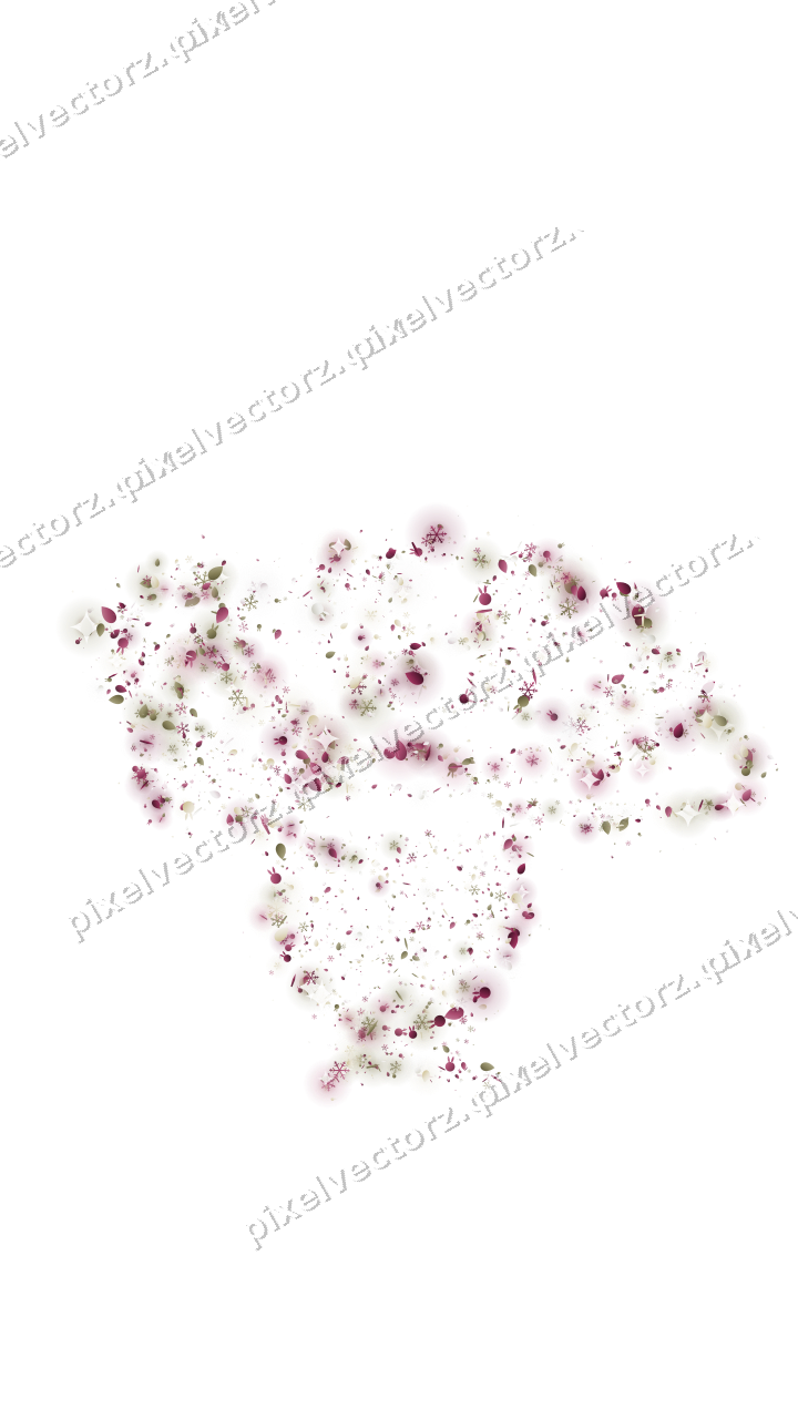 Seamless glitter turkey in dark pink on a transparent background