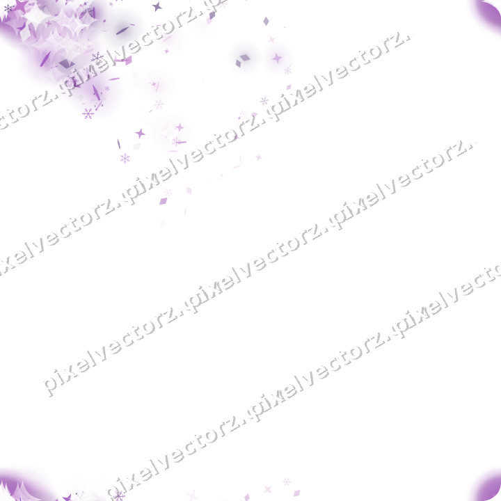 Nahtloser Glitzerfächer in Violett auf transparentem Grund