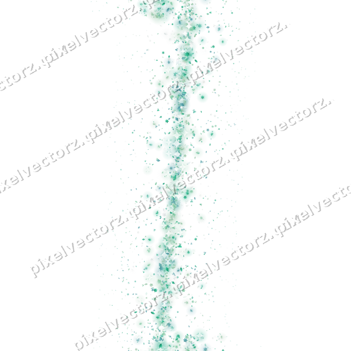 Seamless glitter band in green and teal on a transparent background