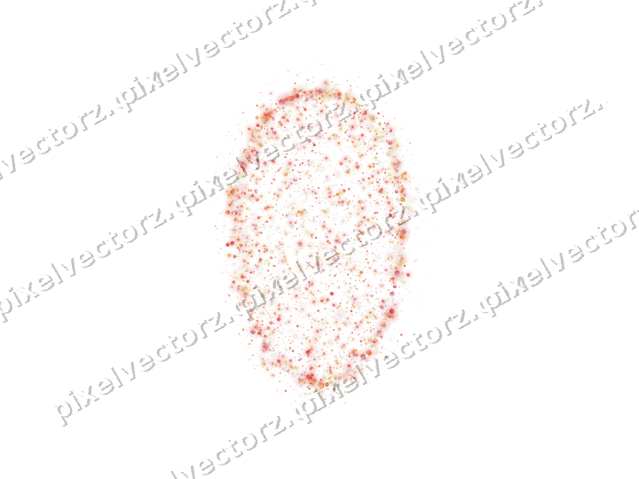 Seamless glitter easter egg in red on a transparent background