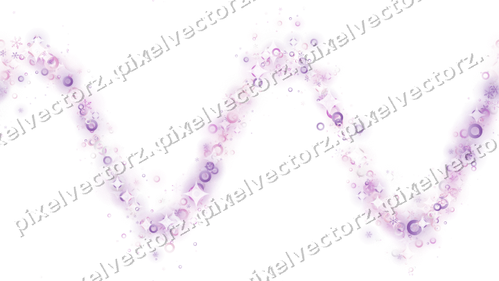 Nahtlose Glitzerwelle in Magenta und Violett auf transparentem Grund