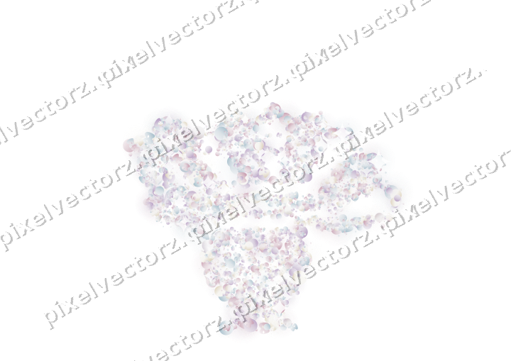 Seamless glitter turkey of masks and dots on a transparent background