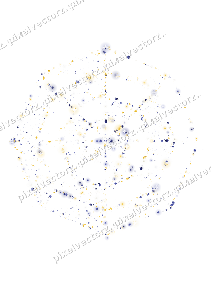 Seamless glitter spider web in dark blue on a transparent background