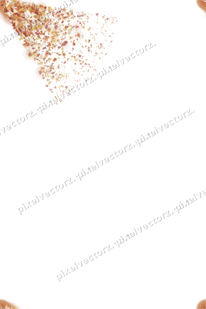 Seamless glitter corner in orange on a transparent background