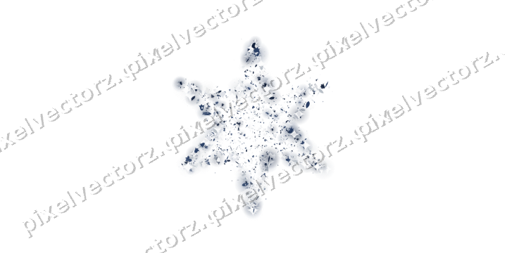 Seamless glitter star of bells and leaves on a transparent background