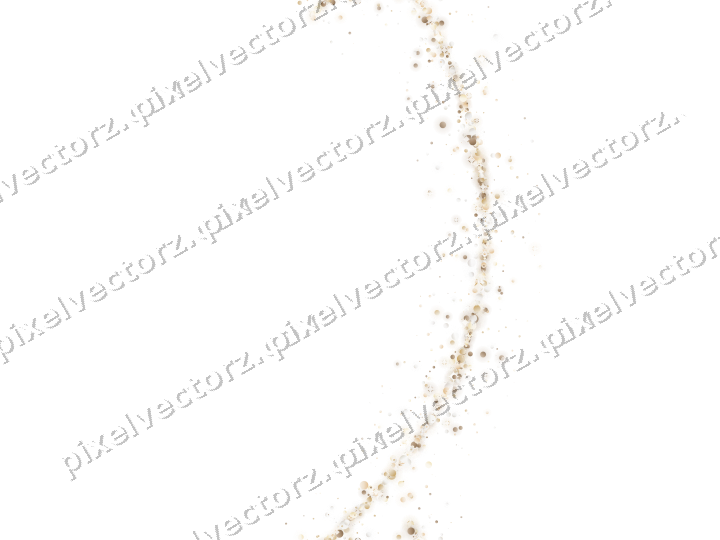 Nahtloser Glitzerbogen aus Punkten auf transparentem Grund