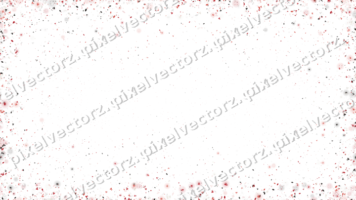 Seamless glitter border in red on a transparent background