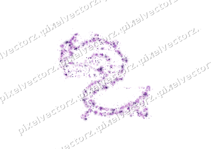 Seamless glitter dragon in purple on a transparent background