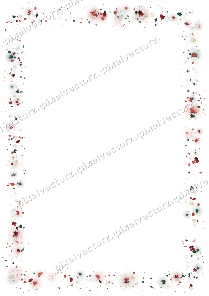 Seamless glitter frame in dark red on a transparent background