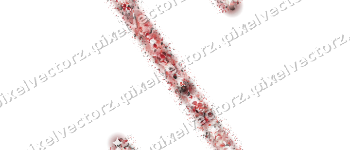 Seamless glitter band in red on a transparent background