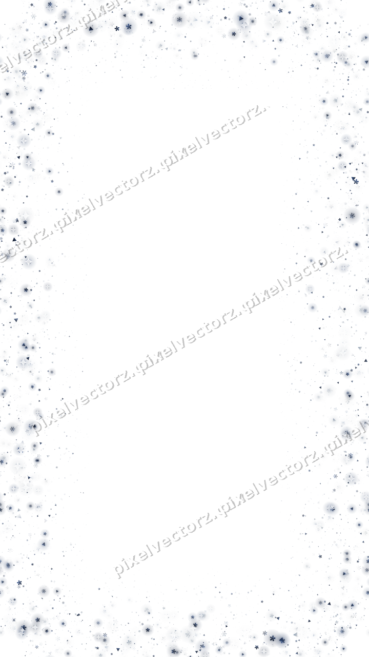 Seamless glitter frame in dark blue on a transparent background