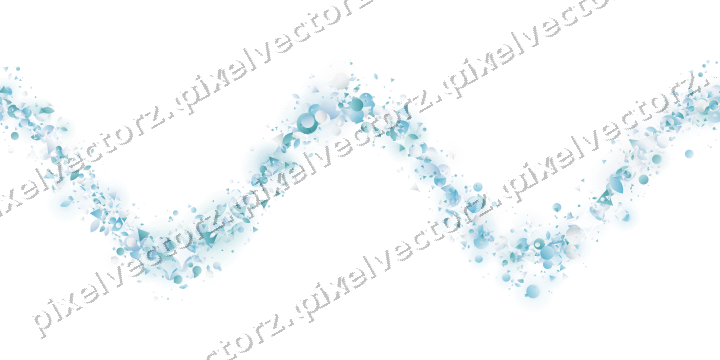 Nahtlose Glitzerwelle aus Tropfen und Punkten auf transparentem Grund