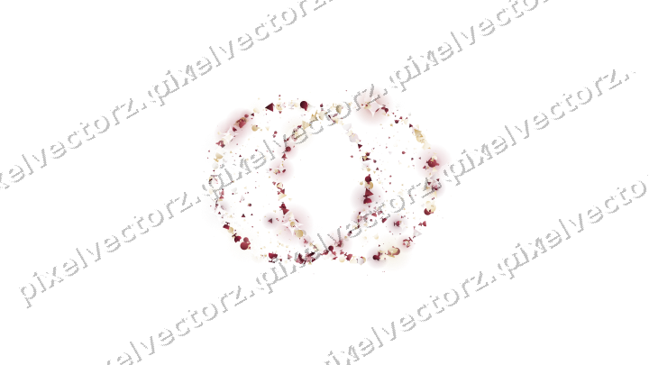 Seamless glitter wedding rings on a transparent background