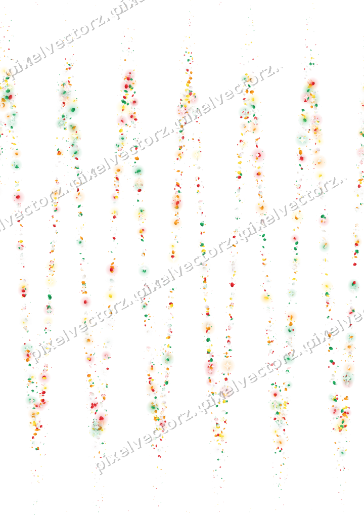Seamless glitter wave in red and orange on a transparent background