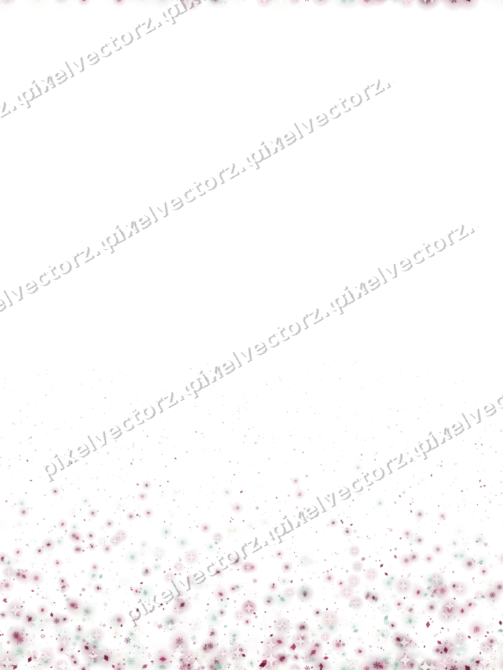 Seamless rising glitter in dark pink on a transparent background