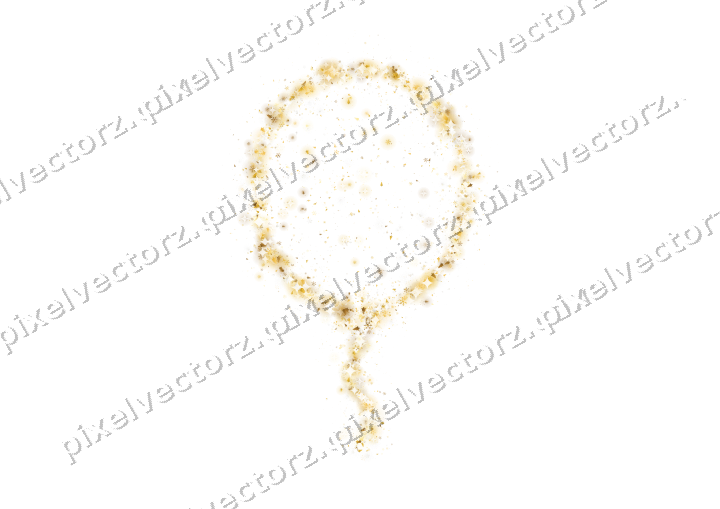 Seamless glitter balloon on a transparent background