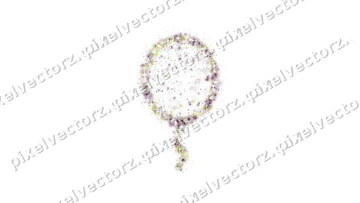 Seamless glitter balloon in dark magenta on a transparent background