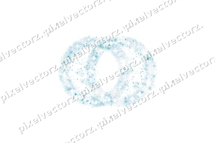 Seamless glitter wedding rings in cyan on a transparent background