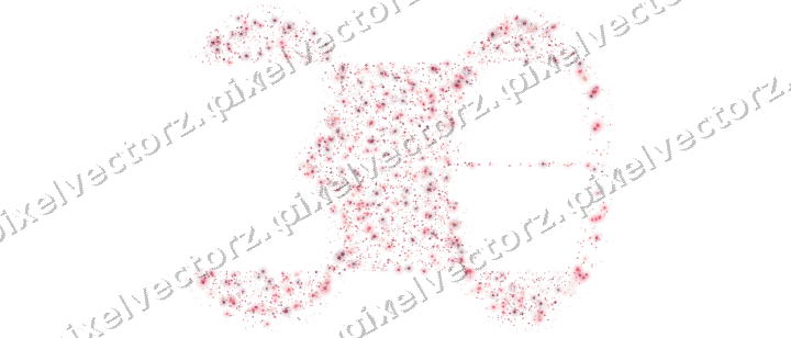 Seamless glitter number 30 of shamrocks on a transparent background