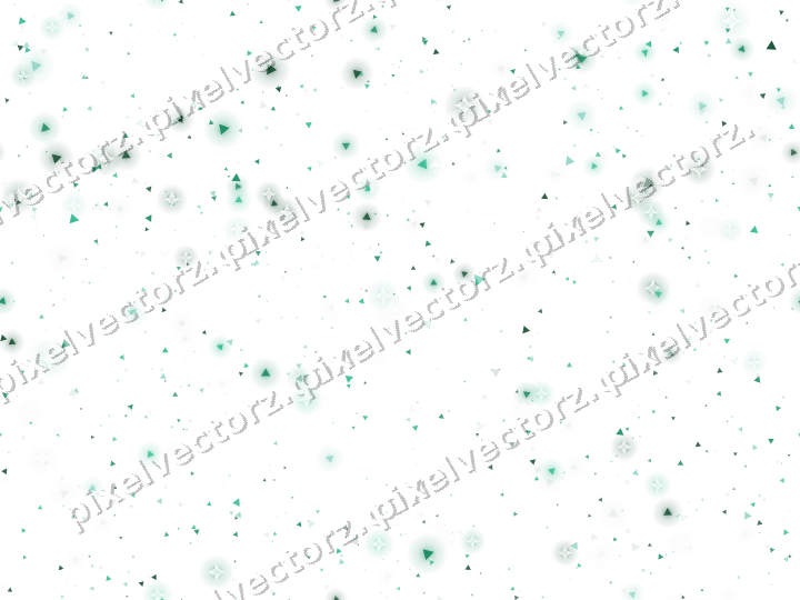 Seamless glitter scatter of triangles on a transparent background