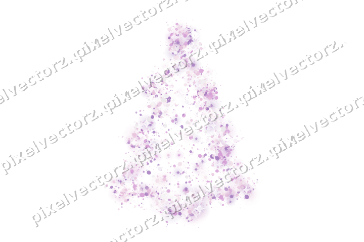 Seamless glitter christmas tree in magenta on a transparent background