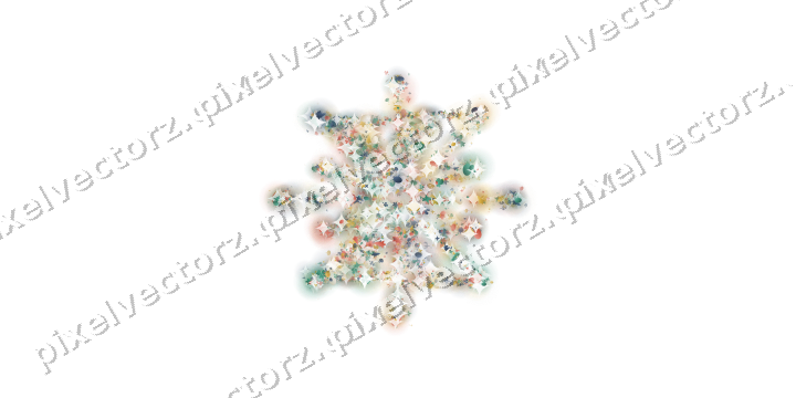 Seamless glitter firework in amber on a transparent background